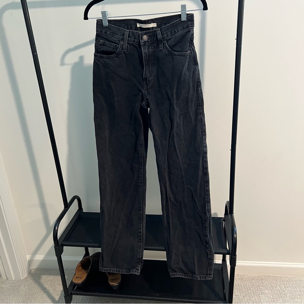 Levi's Women's Black '94 Baggy Jeans - Picture 2 of 8